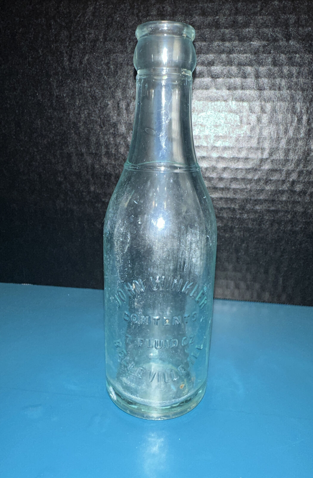 Vintage 1900\'s John Winkler 6 oz Soda Bottle, Belleville, IL