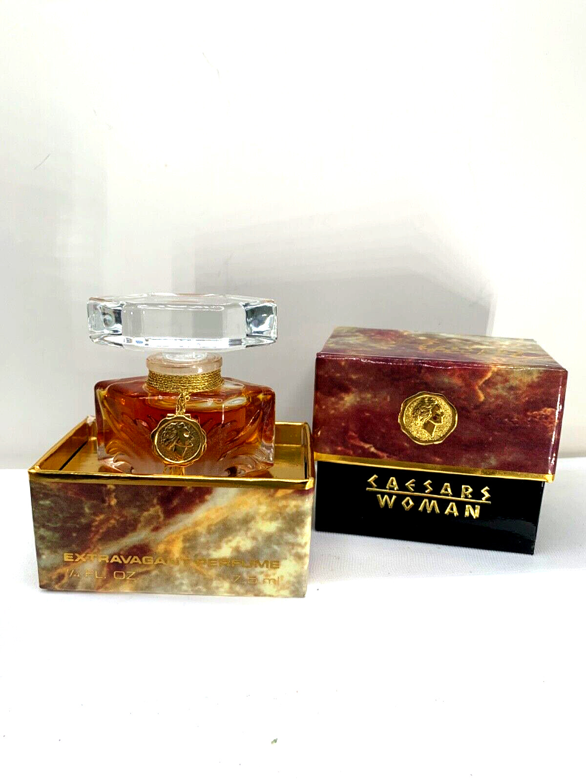 Mint  VTG Perfume w/box.  Caesar’s Woman by Extravagant Perfumes. 1988.  1/4 oz