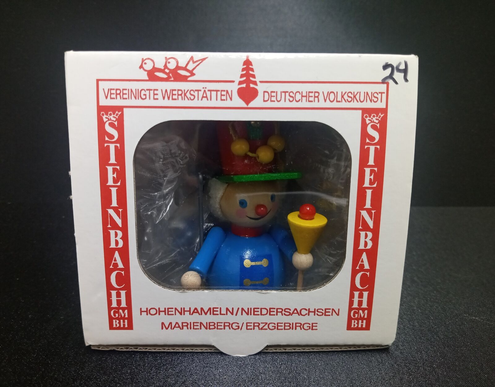 New in Box Authentic Steinbach Blue Bell Caroler Christmas Ornament