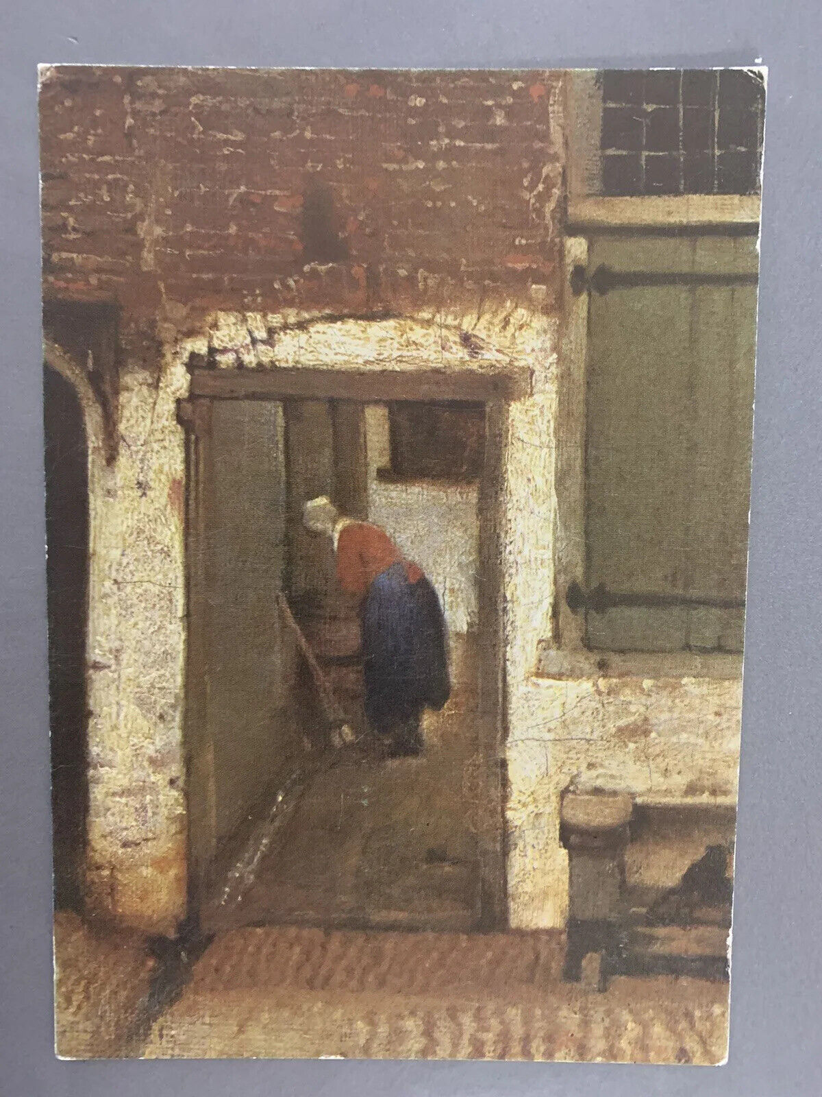 Vintage 1970s 1980s Johannes Vermeer “The Little Street” Painting Postcard Vtg