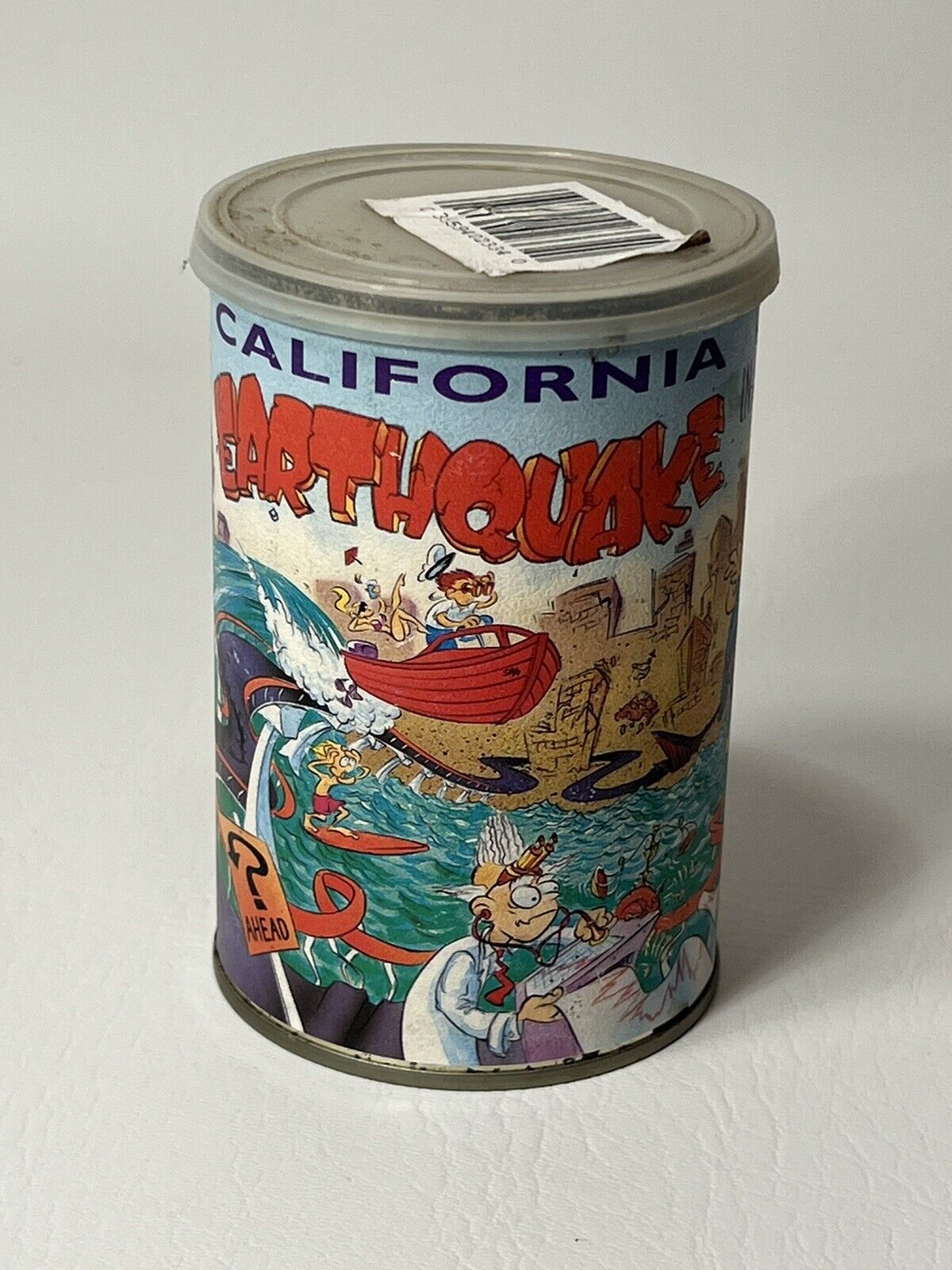 Vintage Genuine California Earthquake In a Can Novelty Souvenir Tested