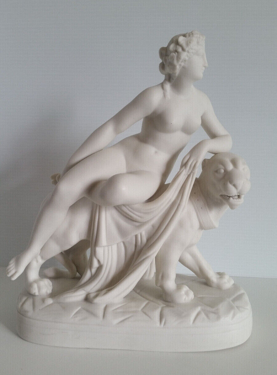 Parian Sculpture of Ariadne on a Panther from  Mel Ramos  Estate Pop Art Artist