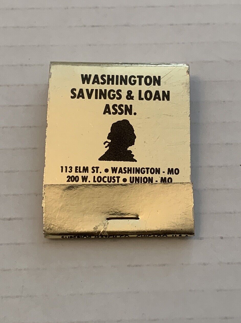 Vintage Washington Savings & Loan Assn. Matchbook Full Unstruck Ad Souvenir