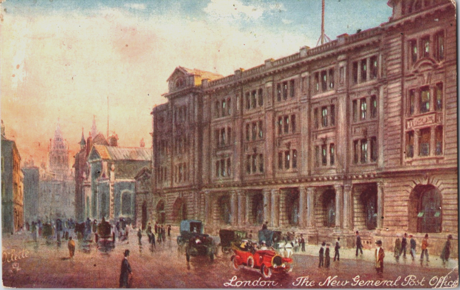 1924 Tuck\'s Postcard London New General Post Office Posted