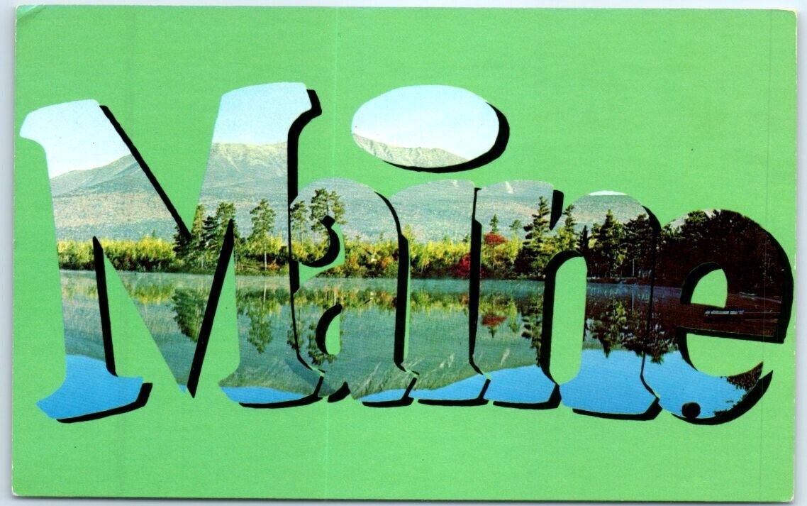 Postcard Maine Pine Tree State USA North America