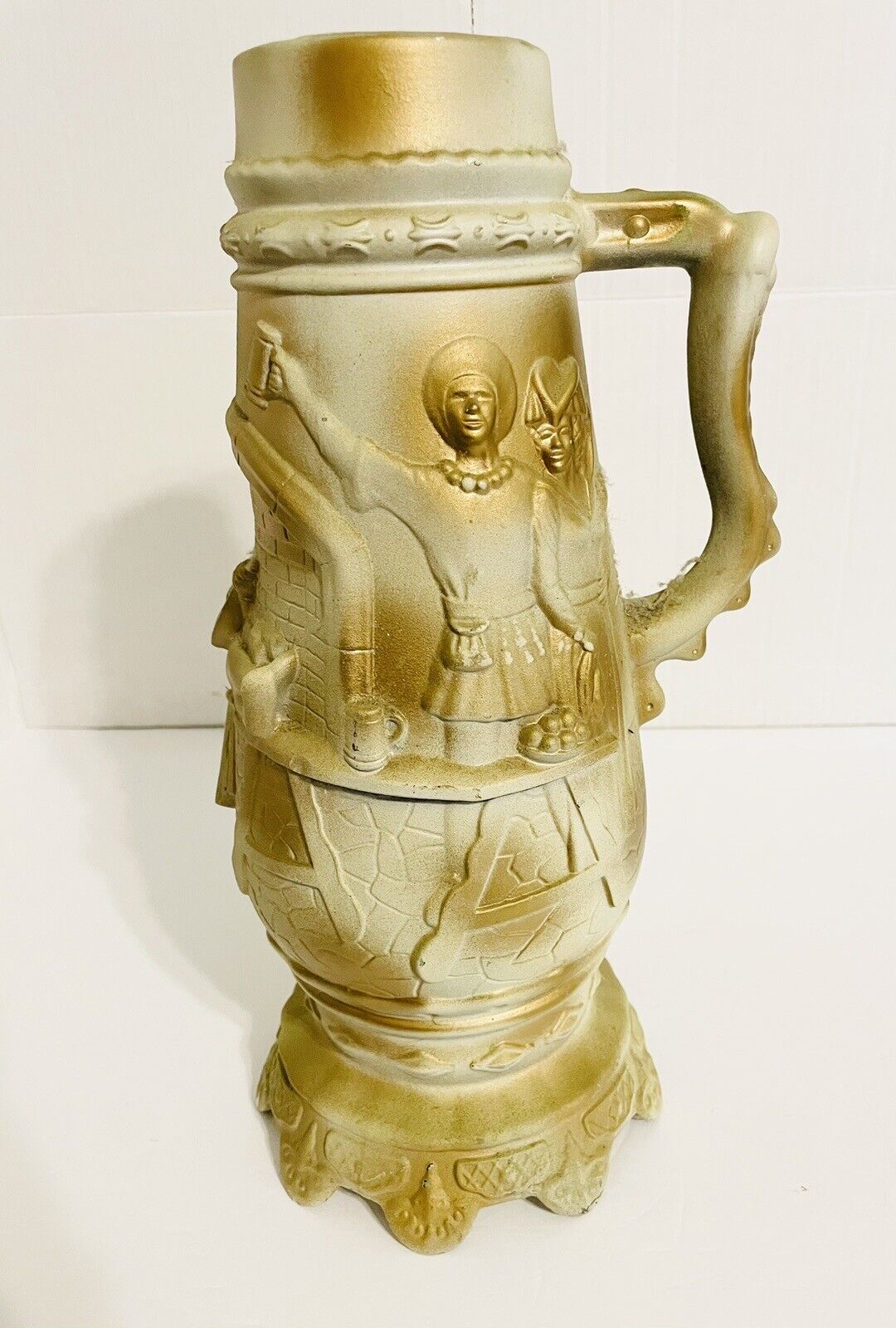 Vintage LOMA 1960 Signed Beer Stein Renaissance Fair Style