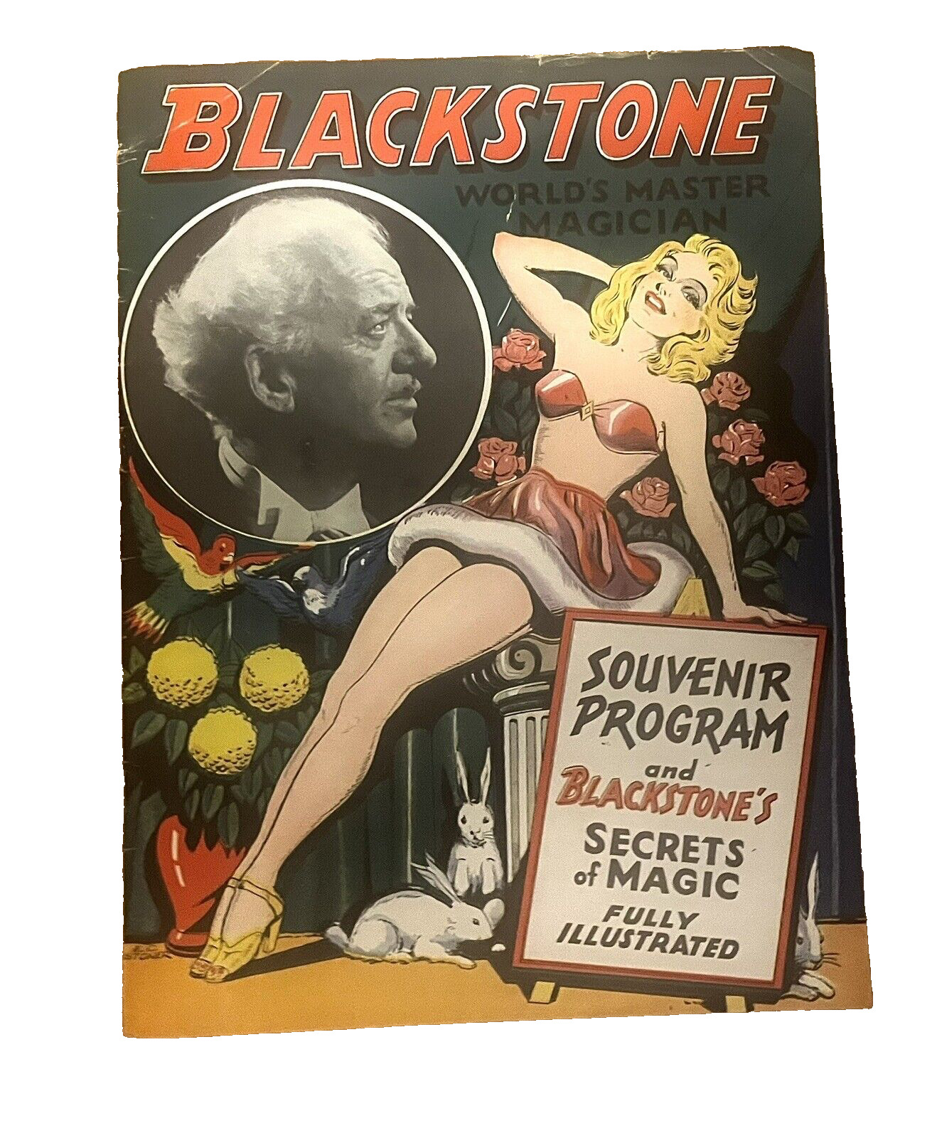 Blackstone World\'s Master Magician Souvenir Program 1930\'s