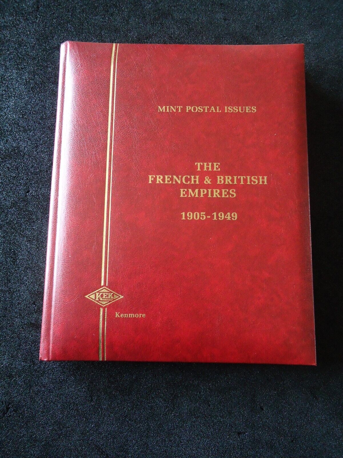 The French & British Empires 1905-1949  Mint postal stamps issues in Red album
