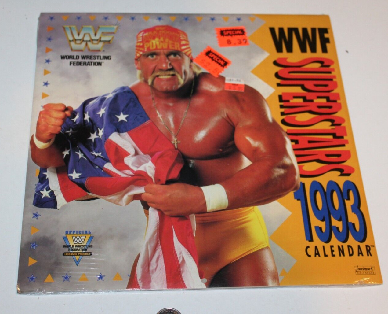 SEALED 1993 WWF Superstars Calendar Hulk Hogan Undertaker Macho Man WWE VTG NOS