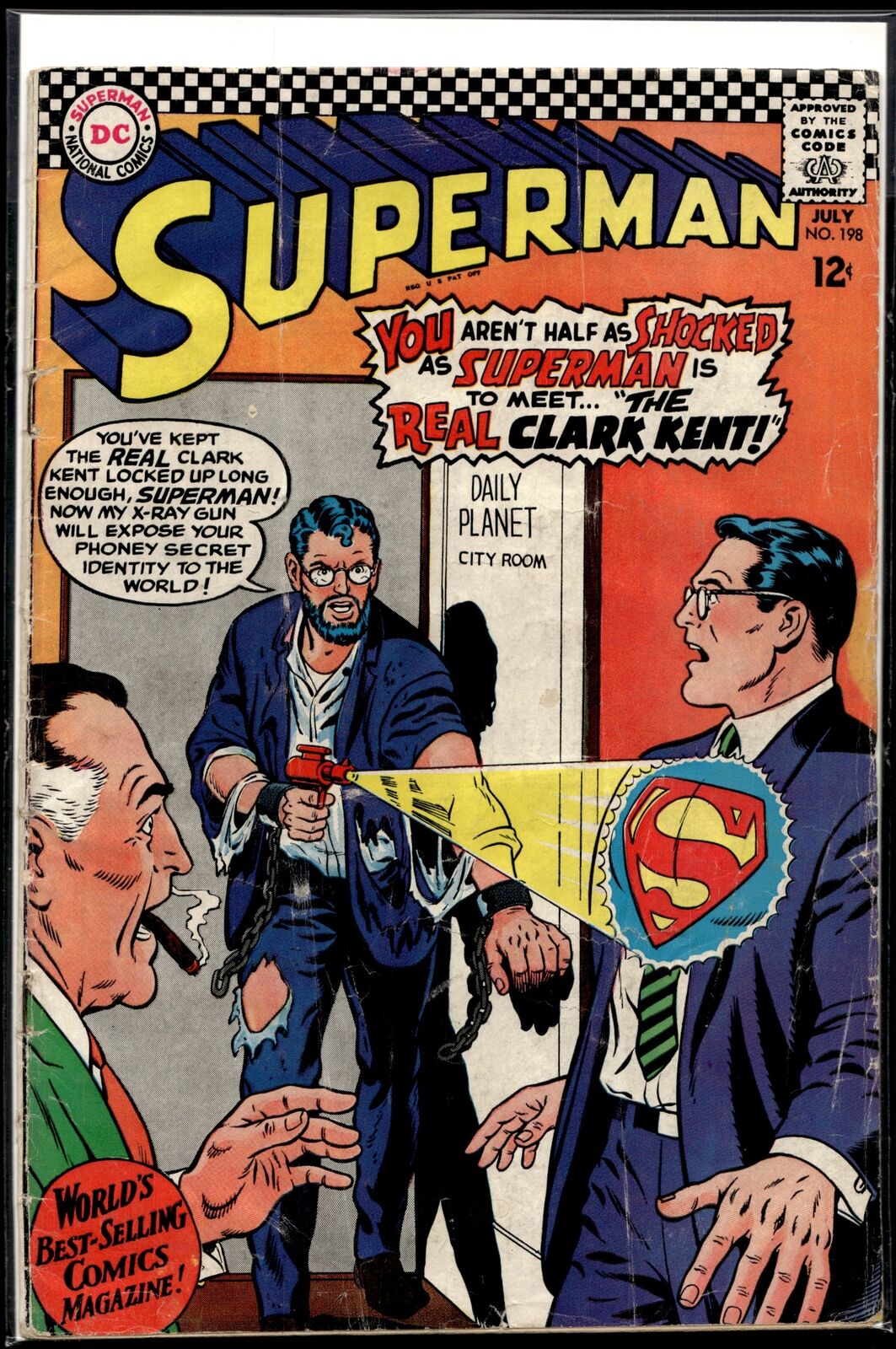 1967 Superman #198 DC Comic