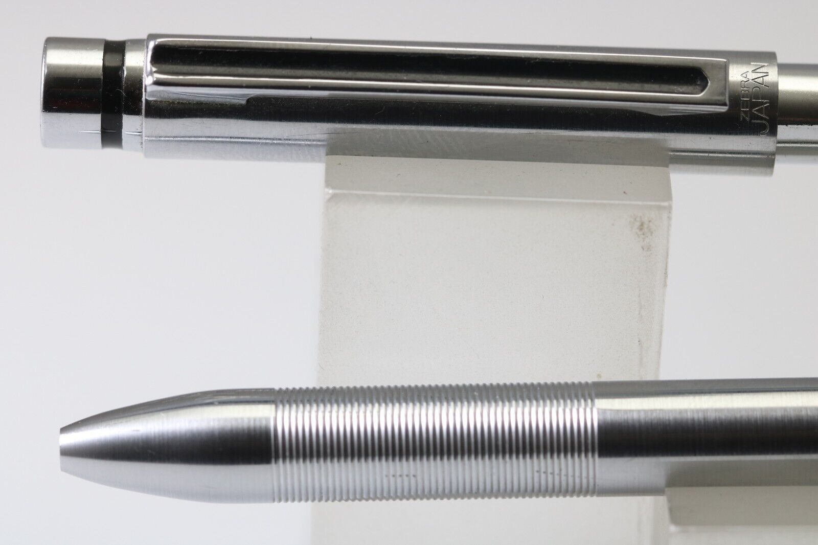 Vintage (c1977-80) Zebra Sharbo SB-S Stainless Steel Mechanical Pencil & Ballpoi