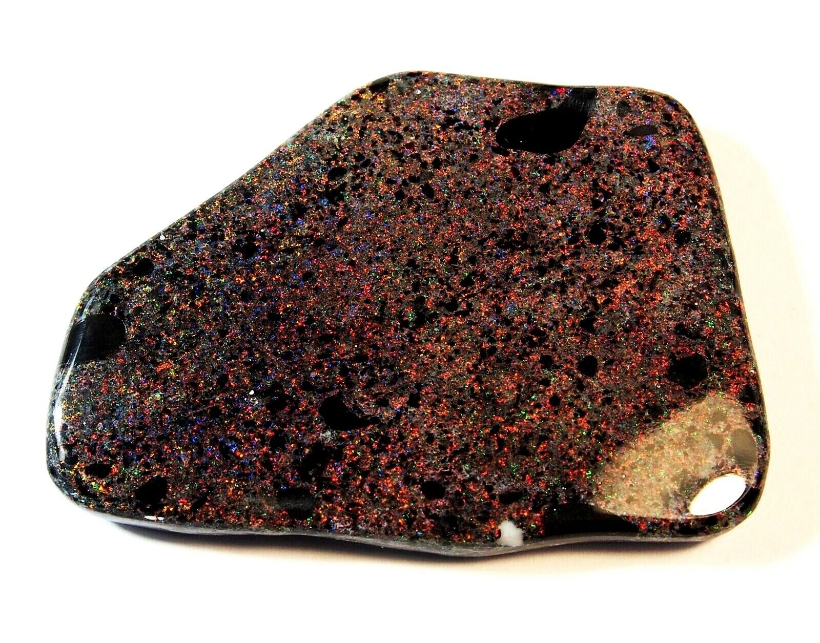 Australian Andamooka Rainbow Matrix Coated Opal Specimen 60g
