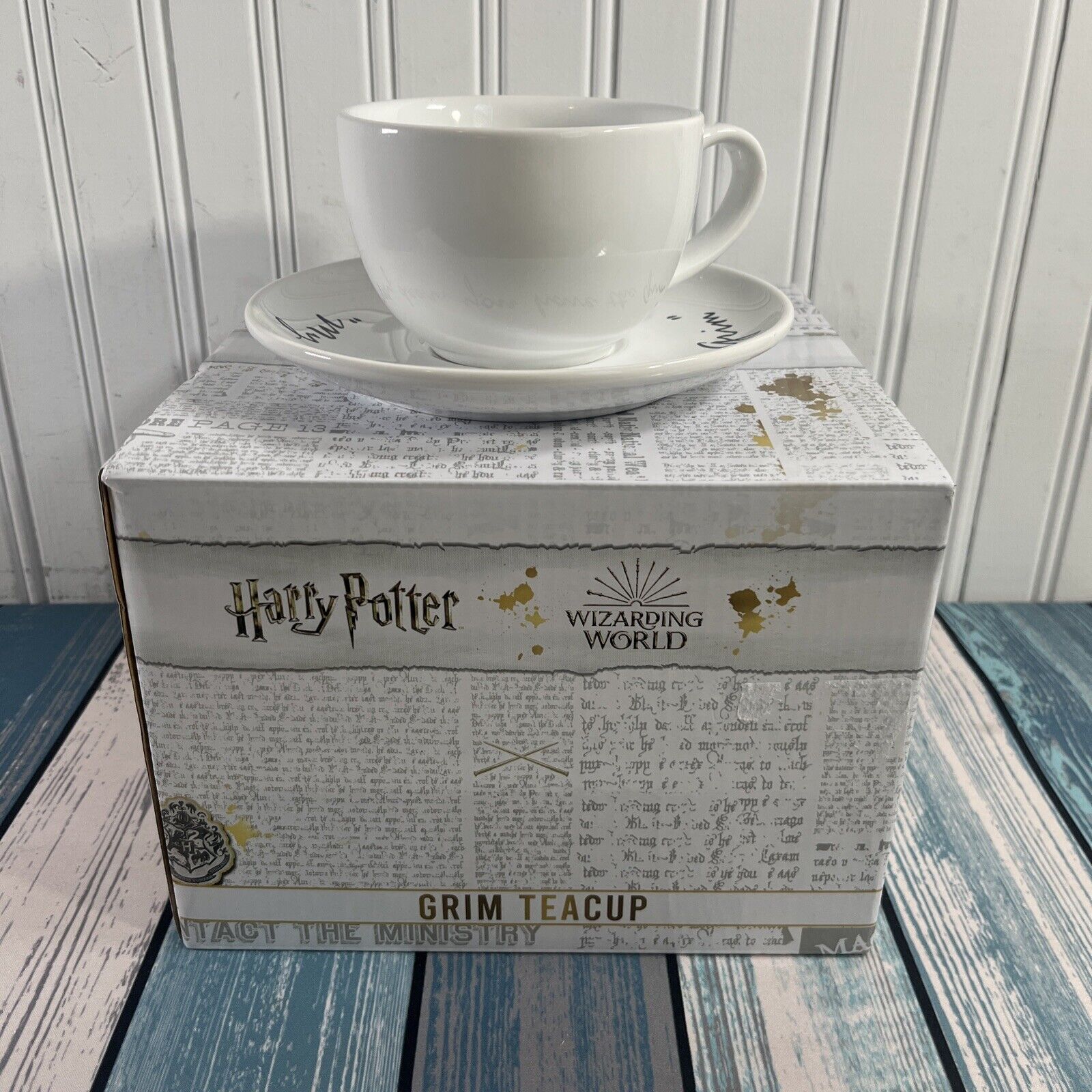 Loot Crate Wizarding World HARRY POTTER The Grim Teacup & Saucer