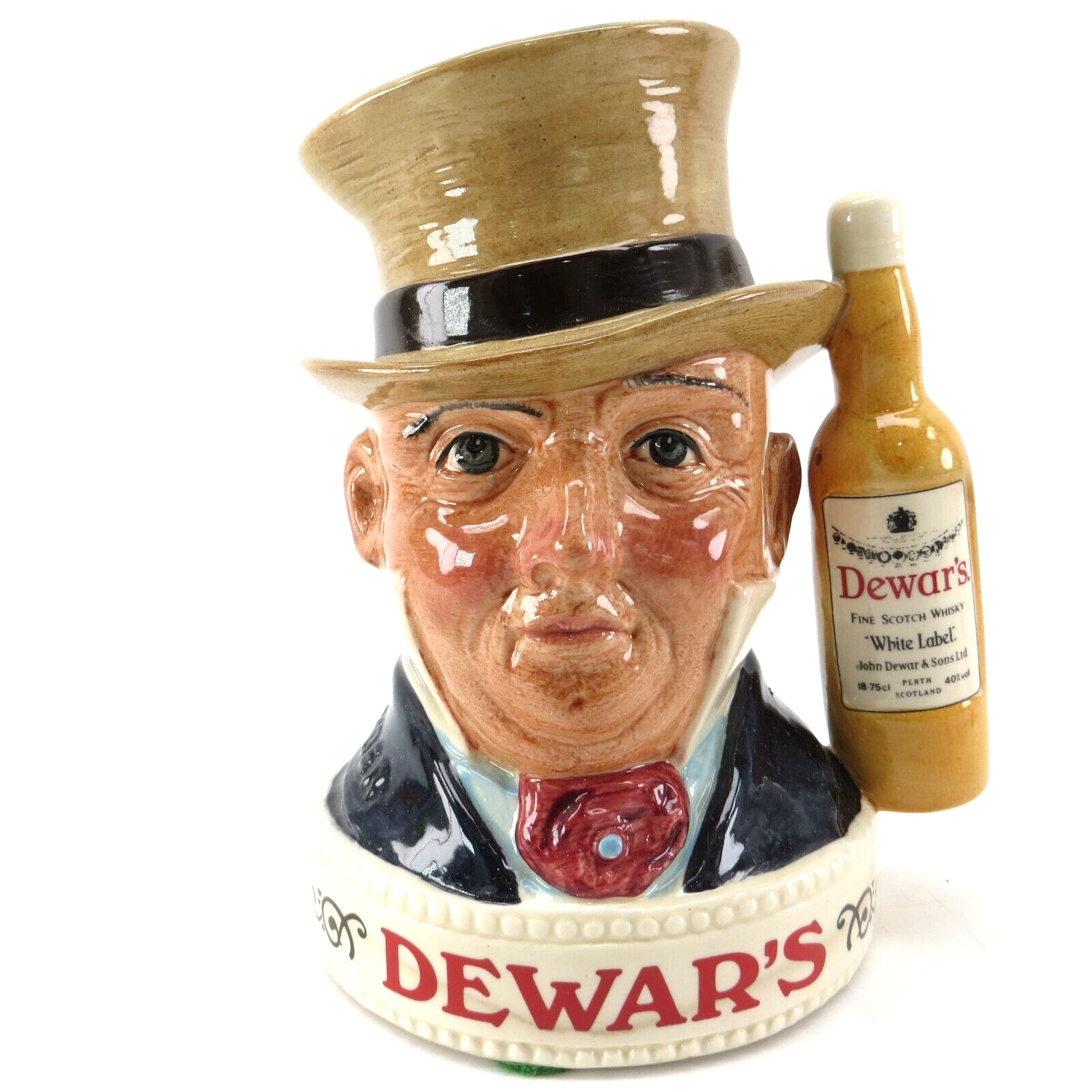 Royal Doulton Dewar's White Label Scotch Whisky Mr. Micawber Liquor Container