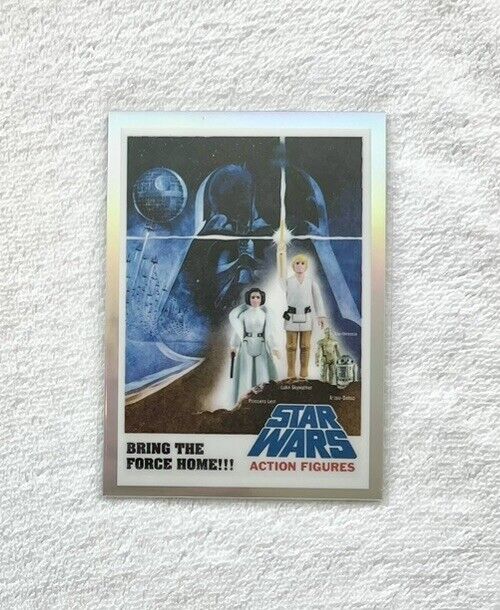 2021 Topps Chrome Star Wars Galaxy Vintage Action Figures card V-4
