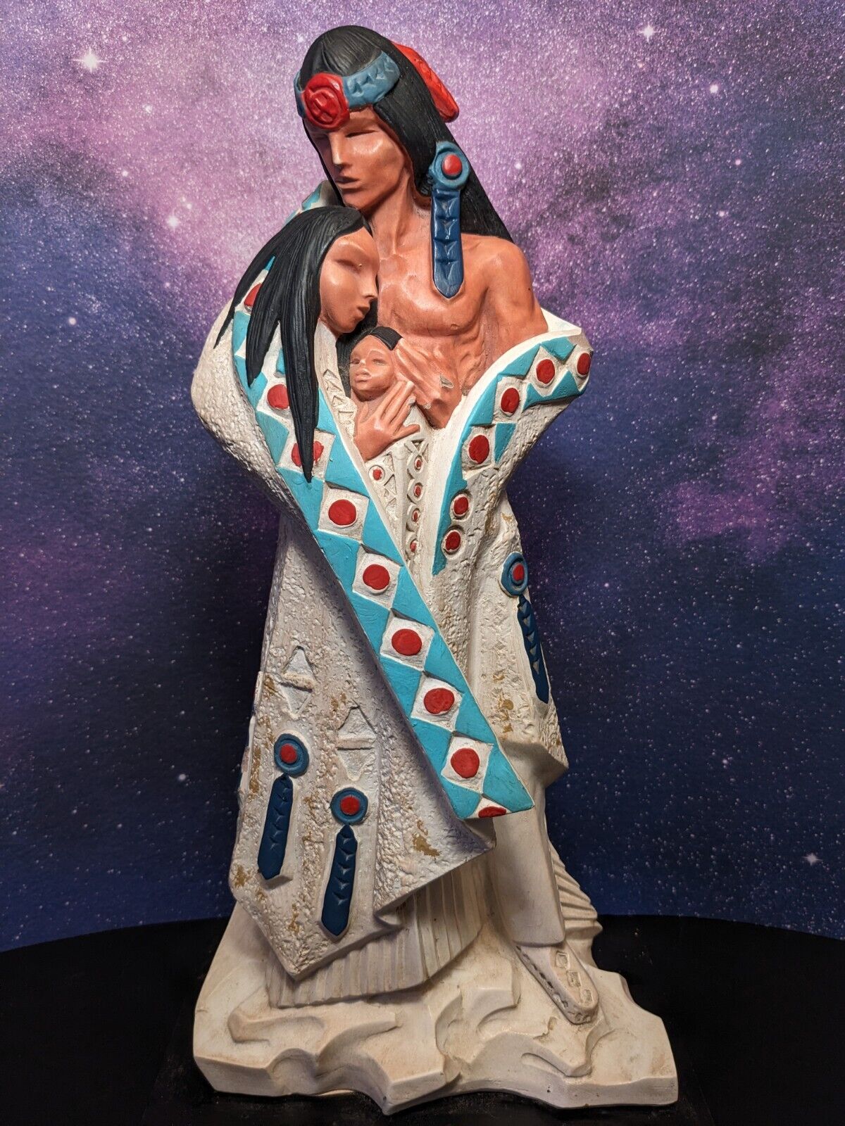 Austin Sculpture David Fisher Native American Indian Family Statue