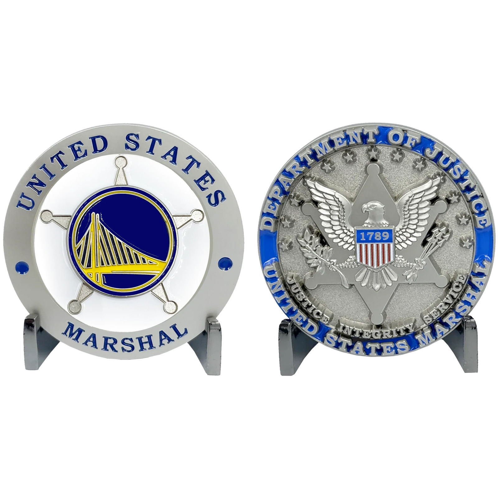 EL6-023 California Basketball United States NY US Marshal Challenge Coin CA
