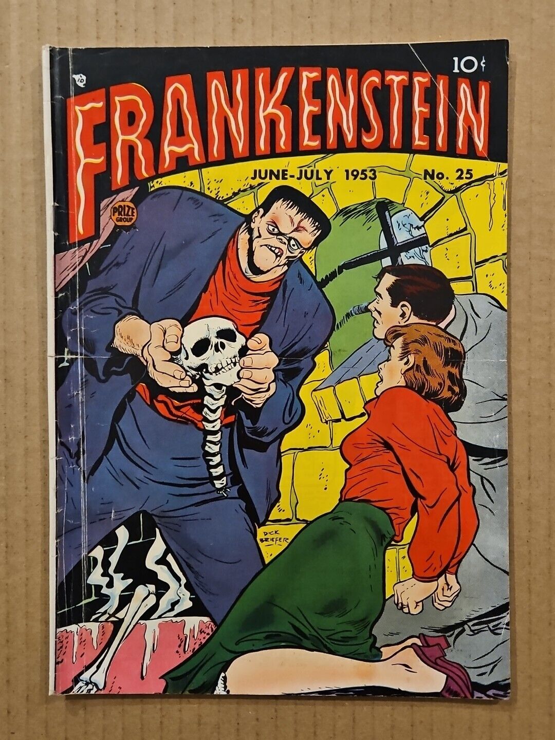 Frankenstein #25 Prize Publications 1953 VG+