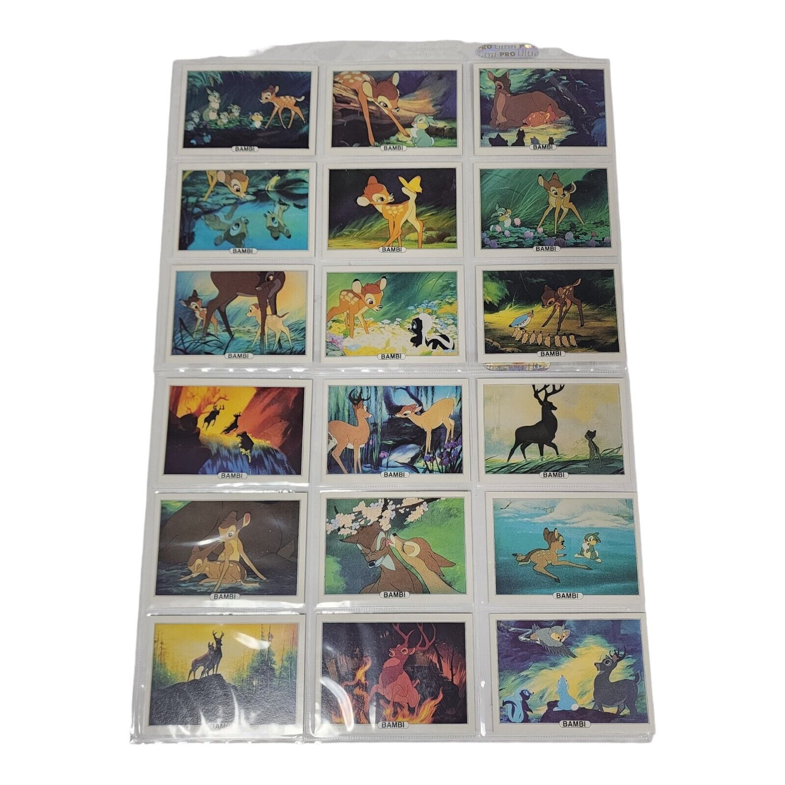 Disney Bambi Movie Scene Trading Cards Series A Set #3 Complete 1-18