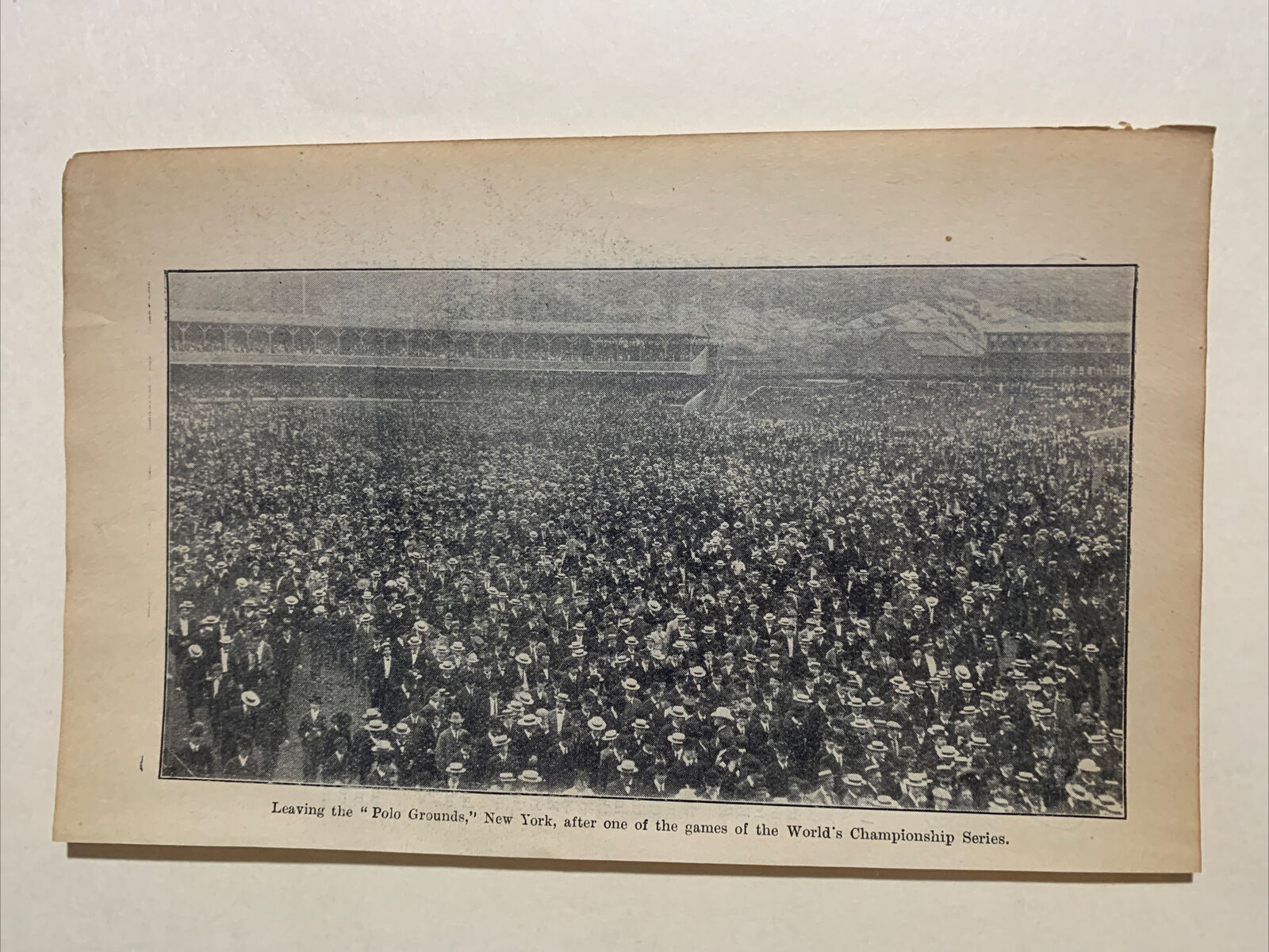 Polo Grounds World Series New York Giants 1905 Baseball 4X6 Picture