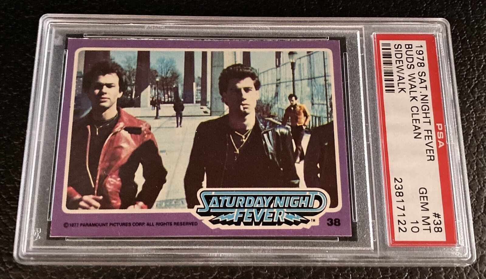 PSA 10 1978 Saturday Night Fever John Travolta Topps Card #38 Movie Brooklyn NY