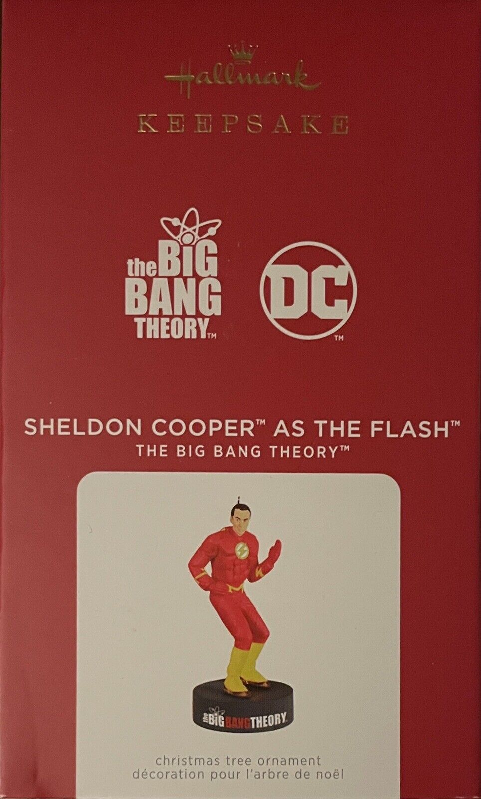 2021 Hallmark Keepsake The Big Bang Theory Sheldon Cooper As The Flash Ornament