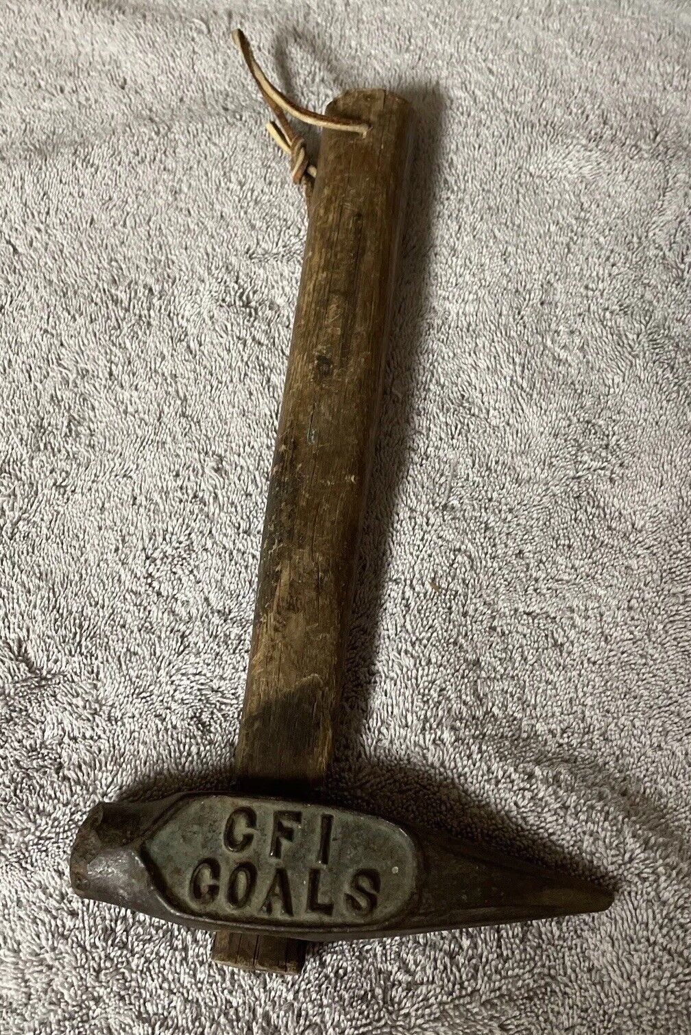 Antique Coal Pick Hammer With Advertising “CF&I”  Rare