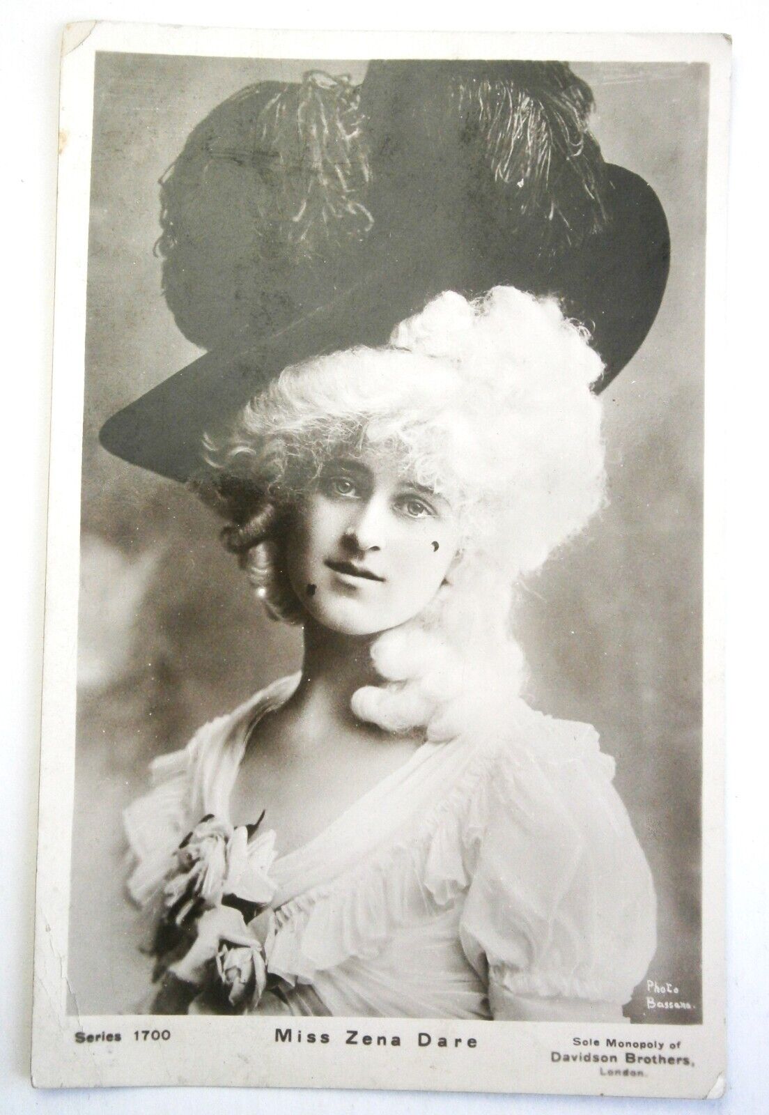 220. Real Photo Postcard of English Actress Miss Zena Dare from the Early 1900's