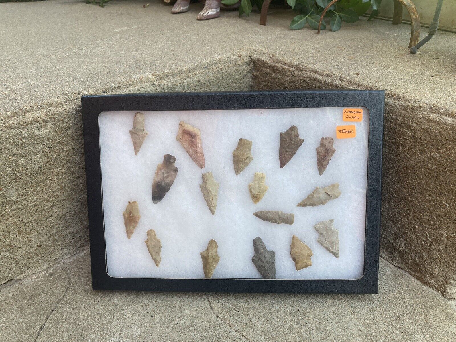 Native American Indian Stone Arrowheads Lot of Limestone County of Texas