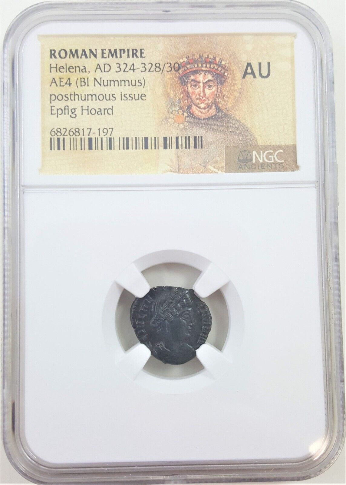 EPFIG HOARD NGC AU Roman AE3 of Helena 324-337 Mother of Constantine the Great