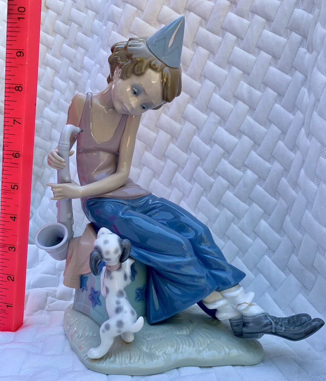 Rare Lladro Clown With Saxophone 5059 Dalmatian Puppy Dog