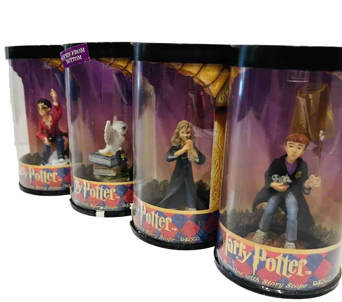 Vintage Harry Potter Mini Figurines  Story Scope The Hero Series ENESCO Lot of 4