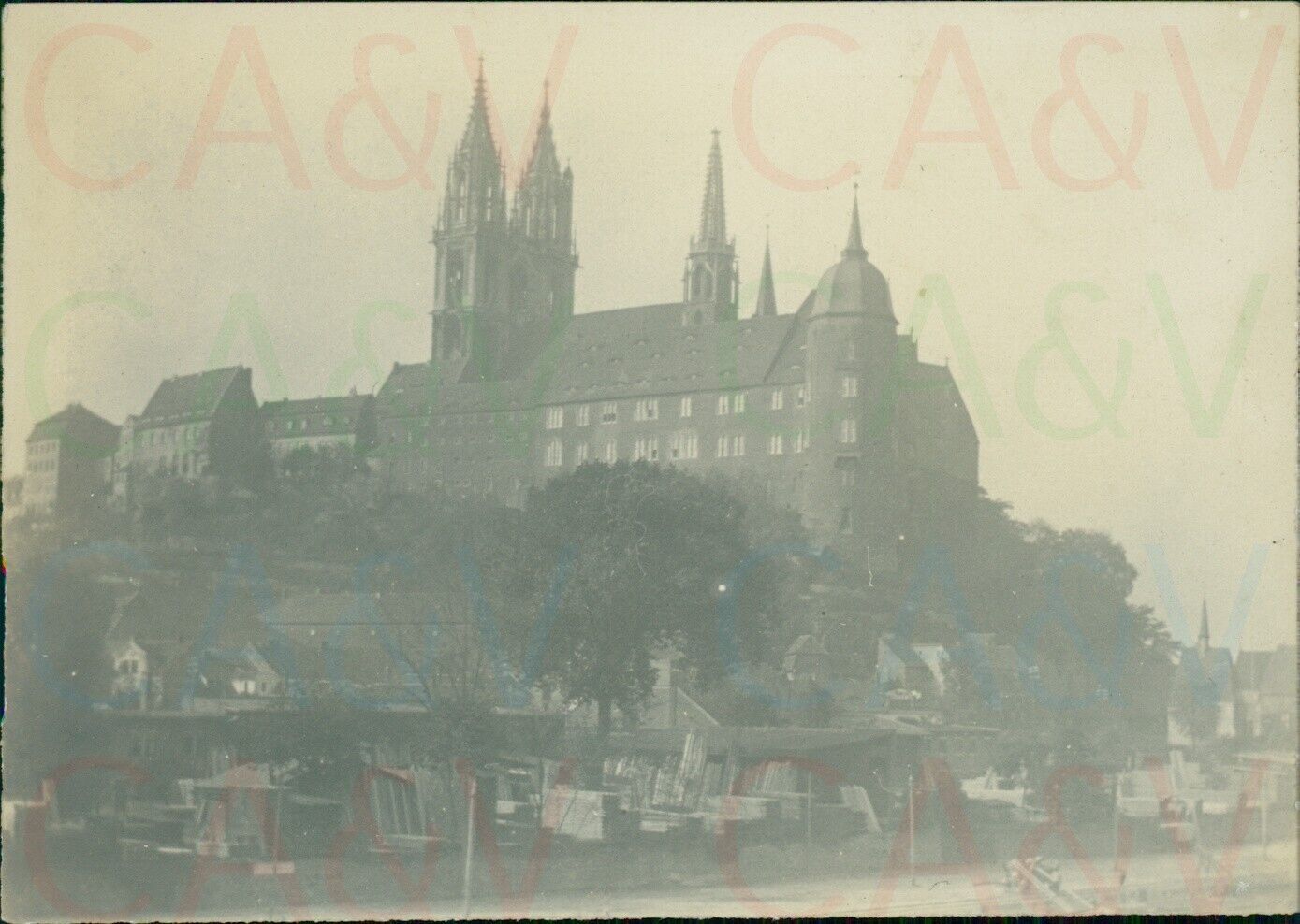 1920s Germany Meissen Cathedral 3.4x2.5\