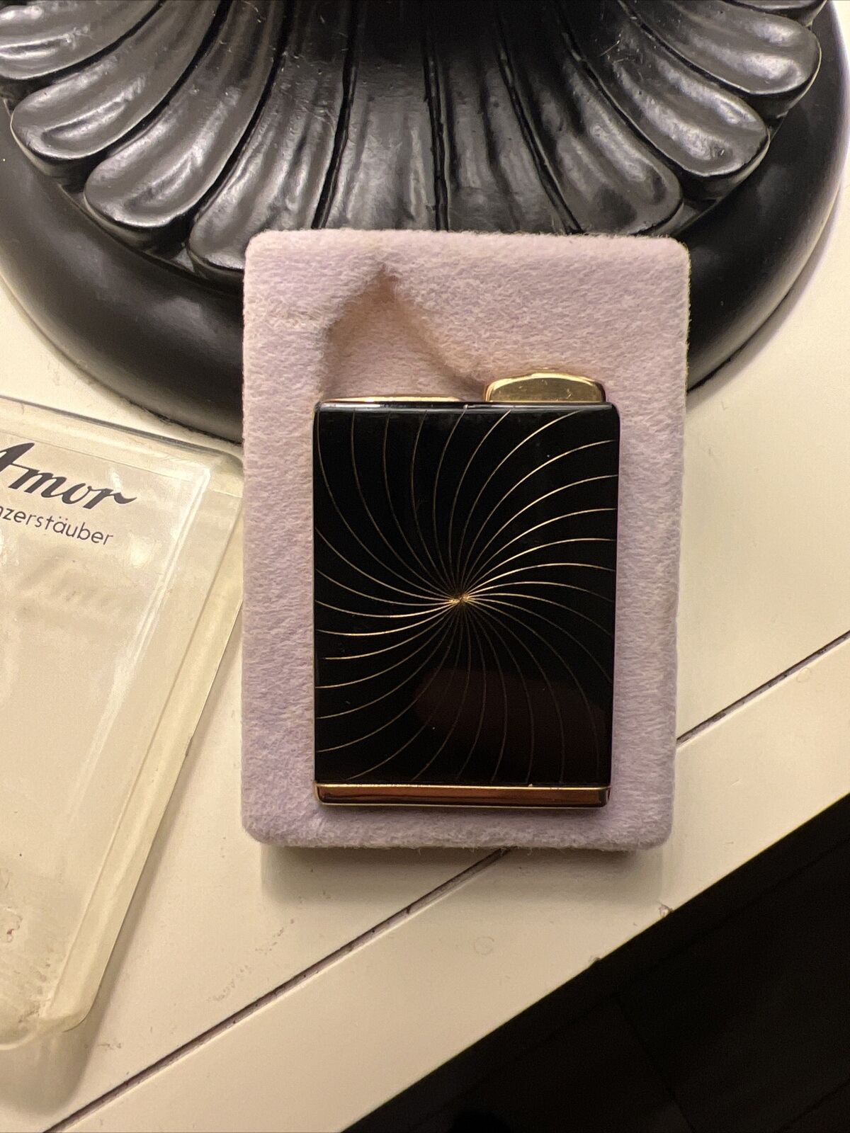 Vintage CONSUL AMOR Pocket Purse Perfume Atomizer Lighter Shaped Original Box