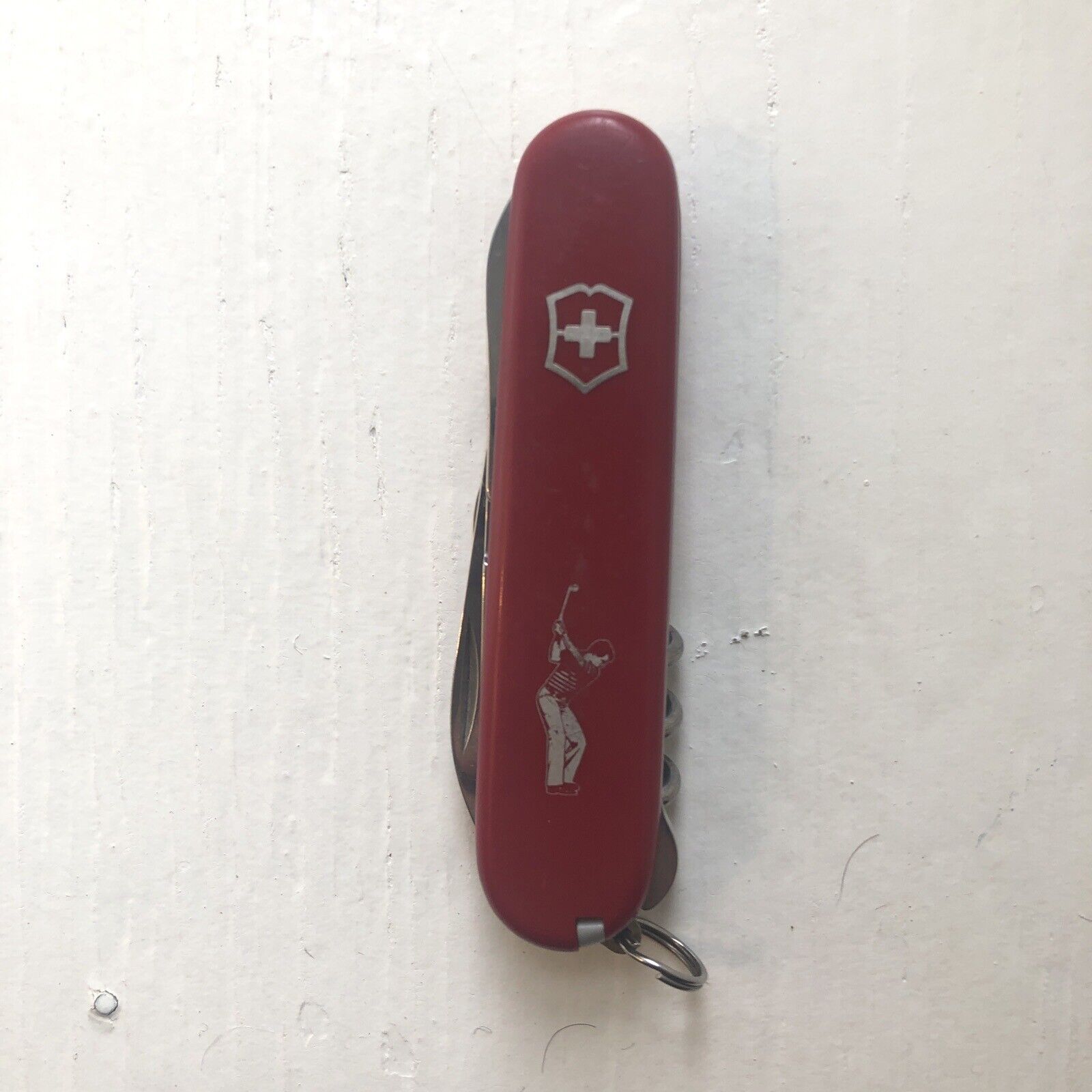 Victorinox Golfer Swiss Army Pocket Knife Red 91MM - Rare Retired