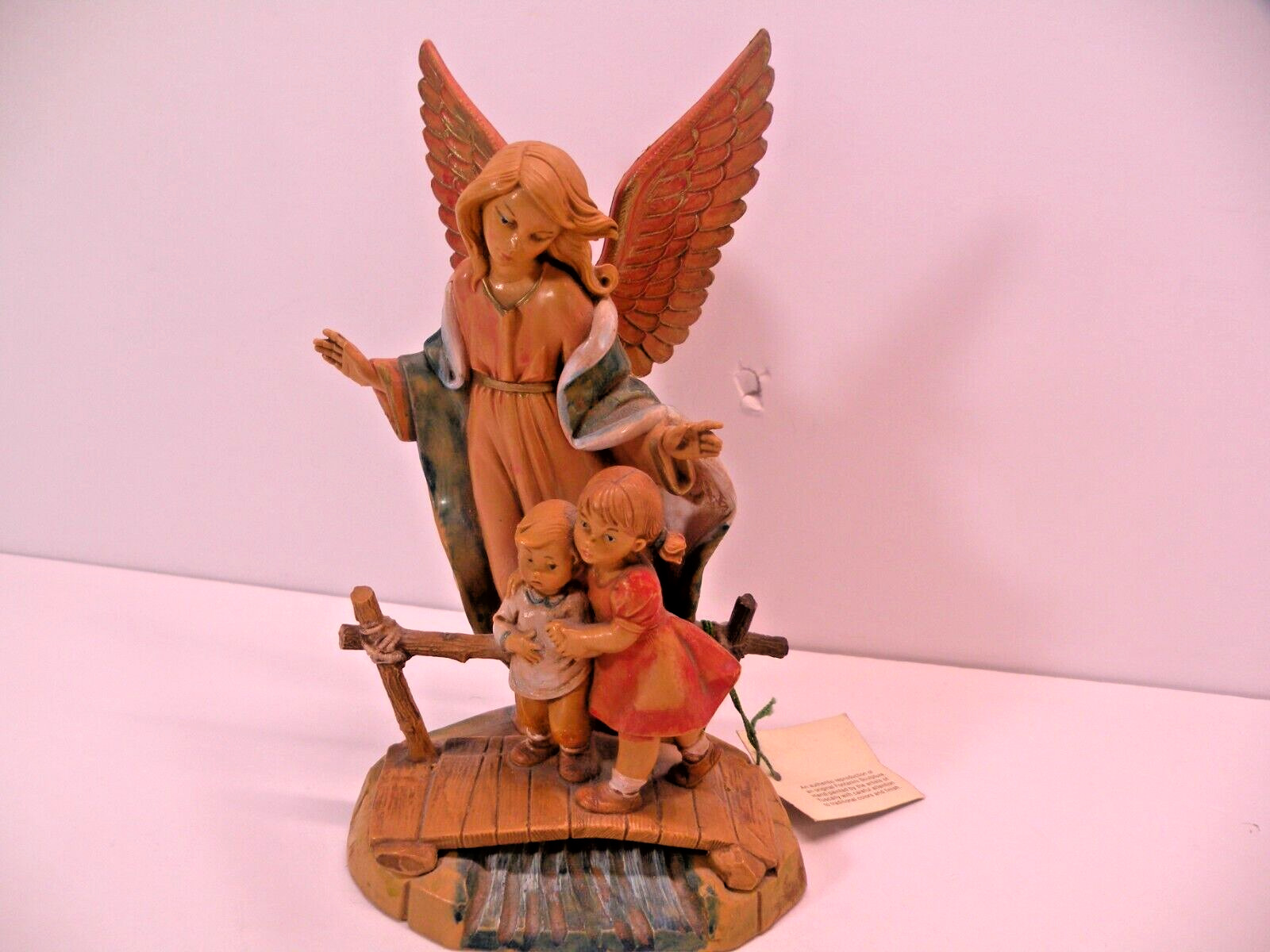 FONTANINI® BY ROMAN GUARDIAN ANGEL WITH CHILDREN #374 1989