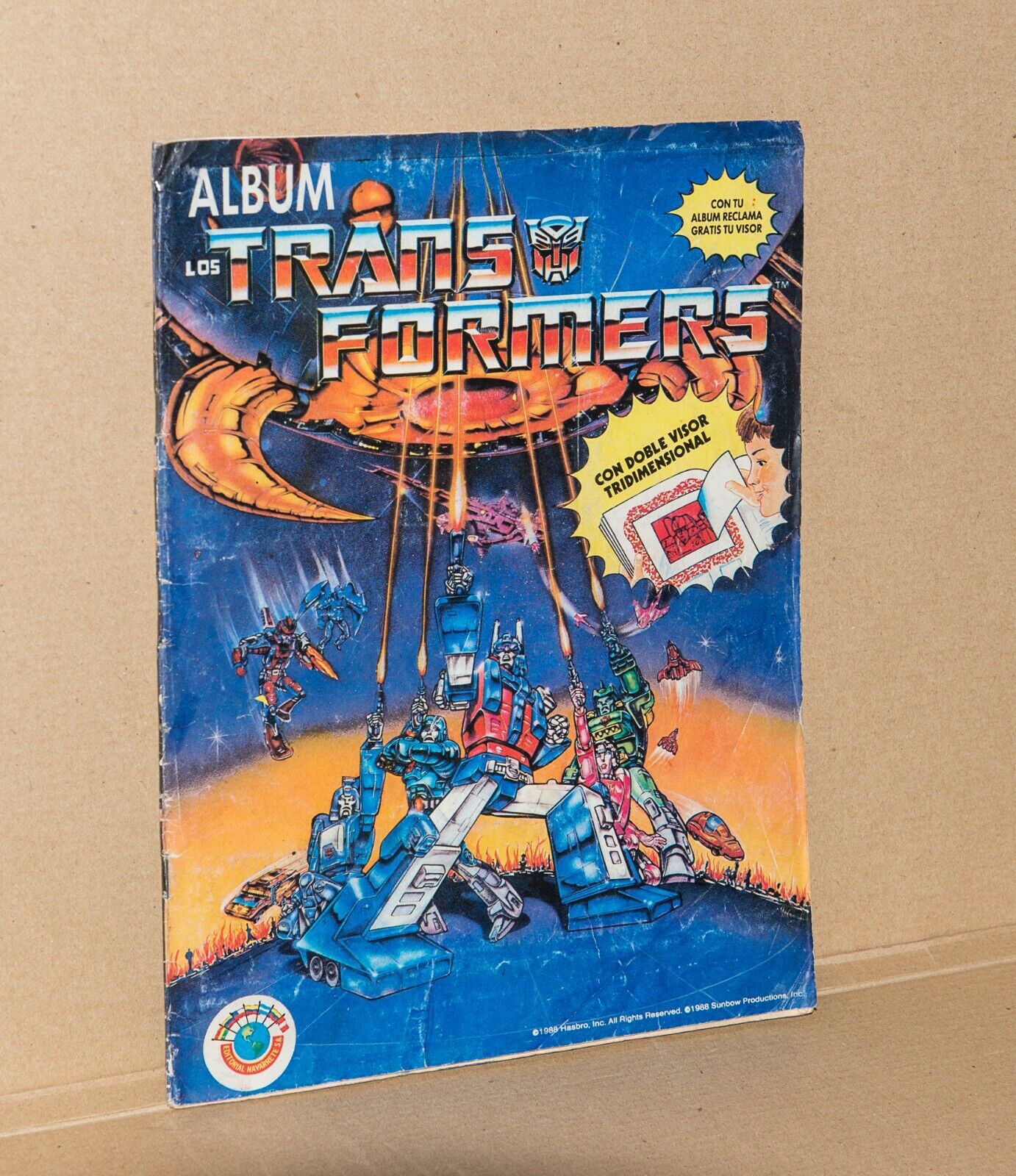 Vintage 1988 Transformers album completed 100% Sticker Rare