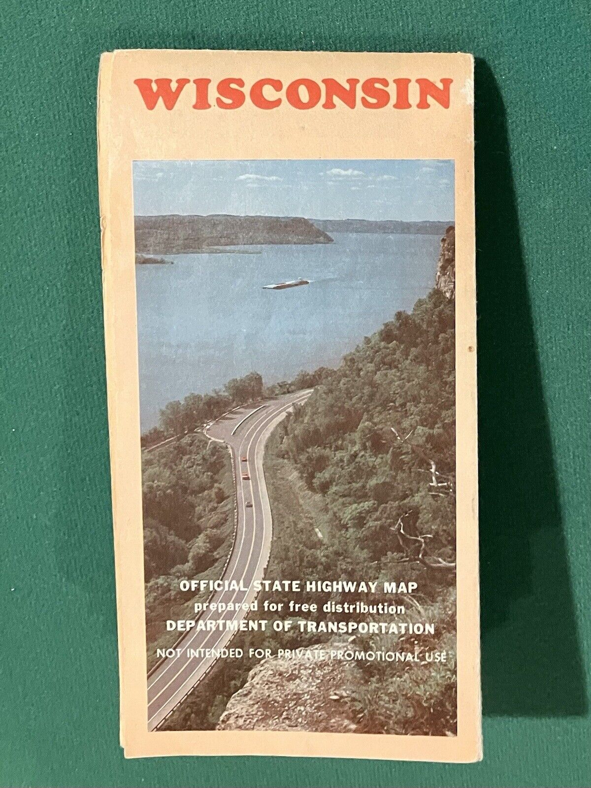 Vintage 1985 Wisconsin Official State Highway Map, 30” X 26”