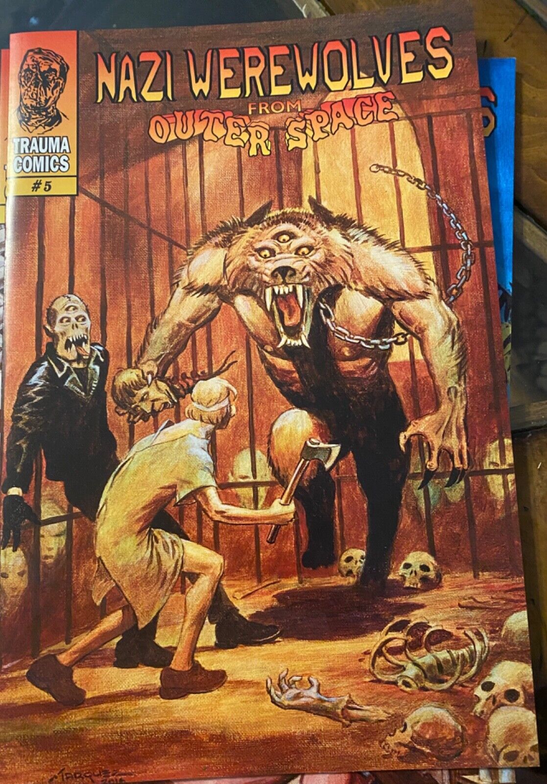 Nazi Werewolves from Outer Space #5 signed copy from the creator/writer. 
