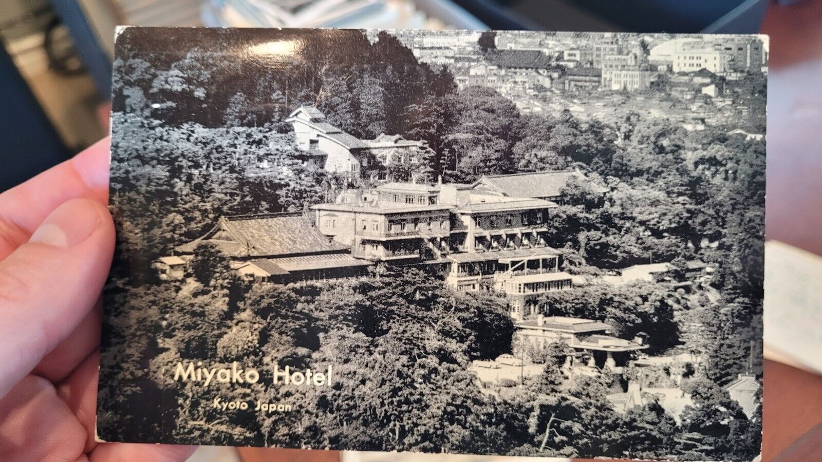 Miyako Hotel Kyoto Japan 1956 Vintage Post Card - C3