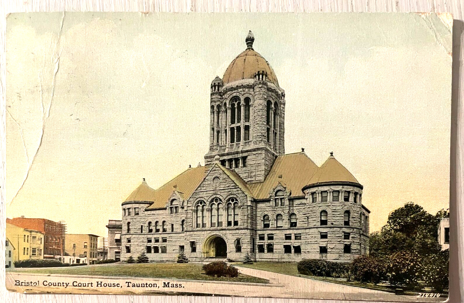 Vintage Postcard 1912 Bristol County Court House, Taunton, Massachusetts (MA)