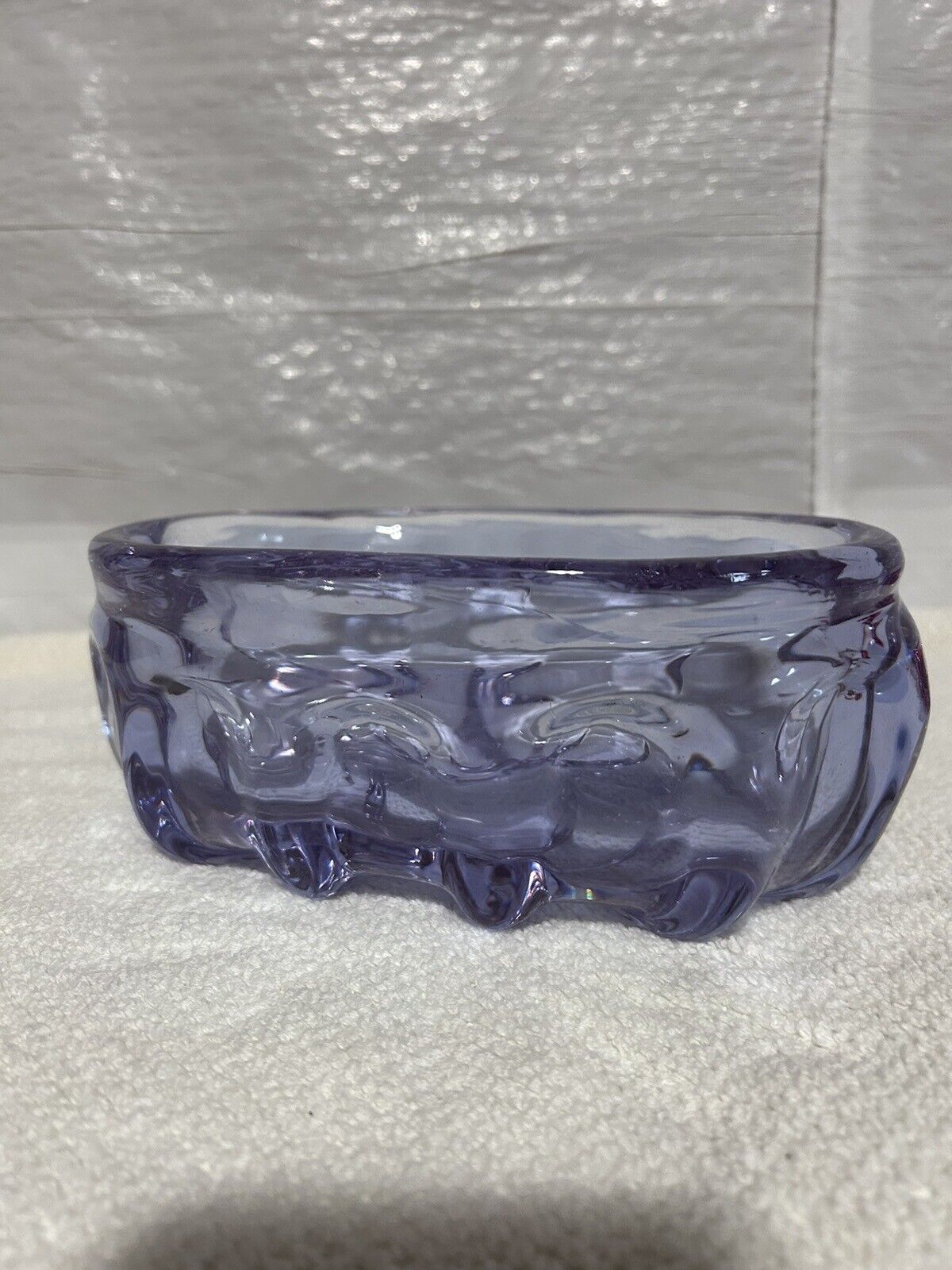 Vintage Midcentury Bowl Violet Neodymium HEAVY