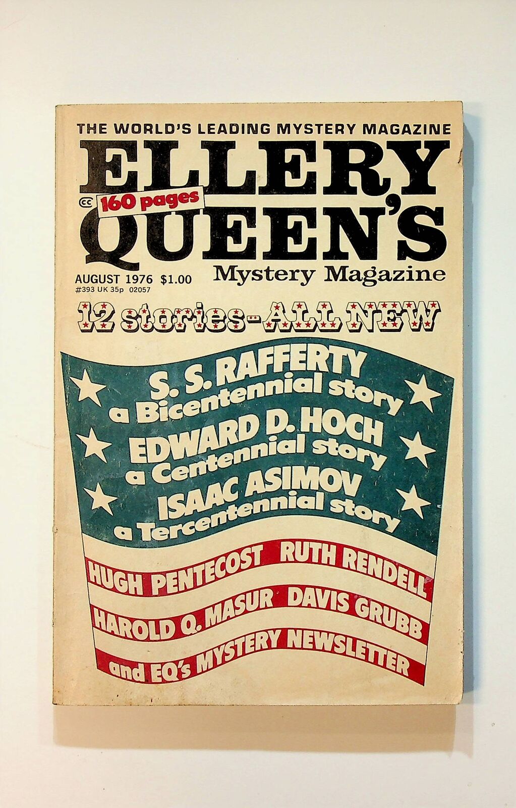 Ellery Queen\'s Mystery Magazine Vol. 68 #2 GD 1976 Low Grade
