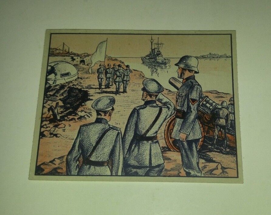 1939 WAR NEWS PICTURES Trading Card #90 Hela Peninsula Finally Surrenders 5.0
