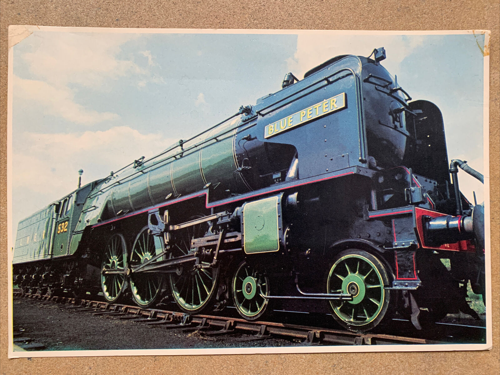 Print Blue Peter LNER Peppercorn Class A2 No60532 4-6-2 Railway Steam Train