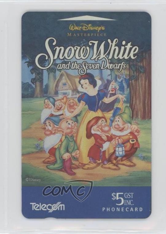 1990s Telecom New Zealand Disney Phone Cards Snow White 00hi