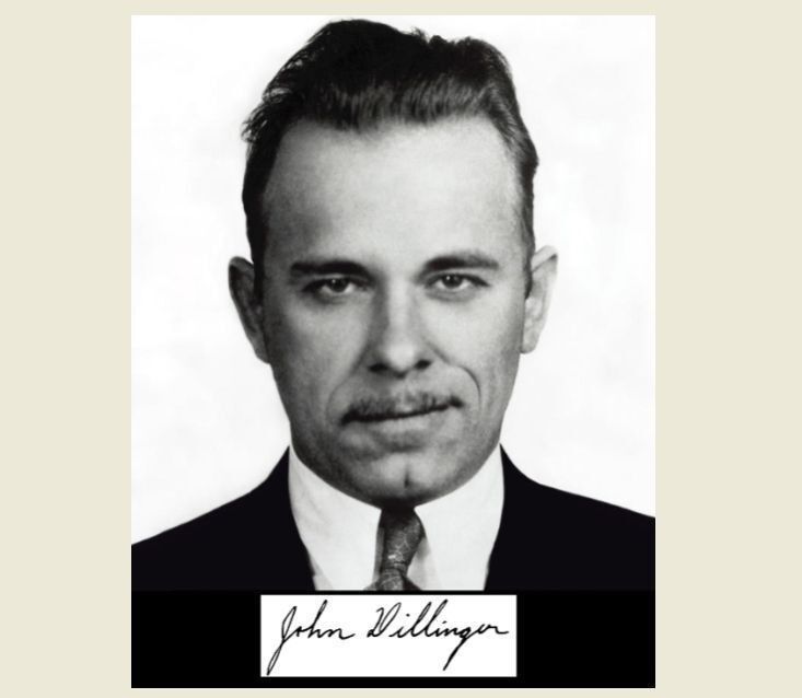 John Dillinger Signed PHOTO Bank Robber,Great Depression Gangster Autograph Repr