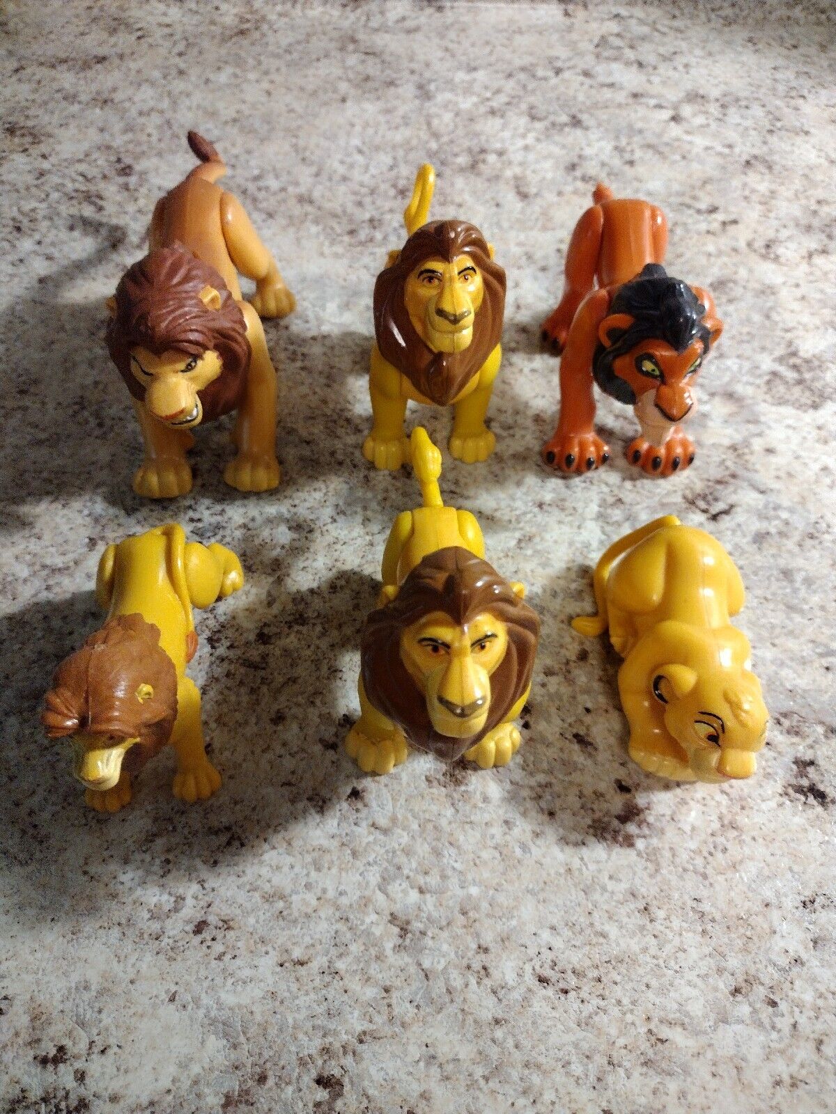 Vintage Disney Lion King Figures Burger King Scar Simba Lot (6)