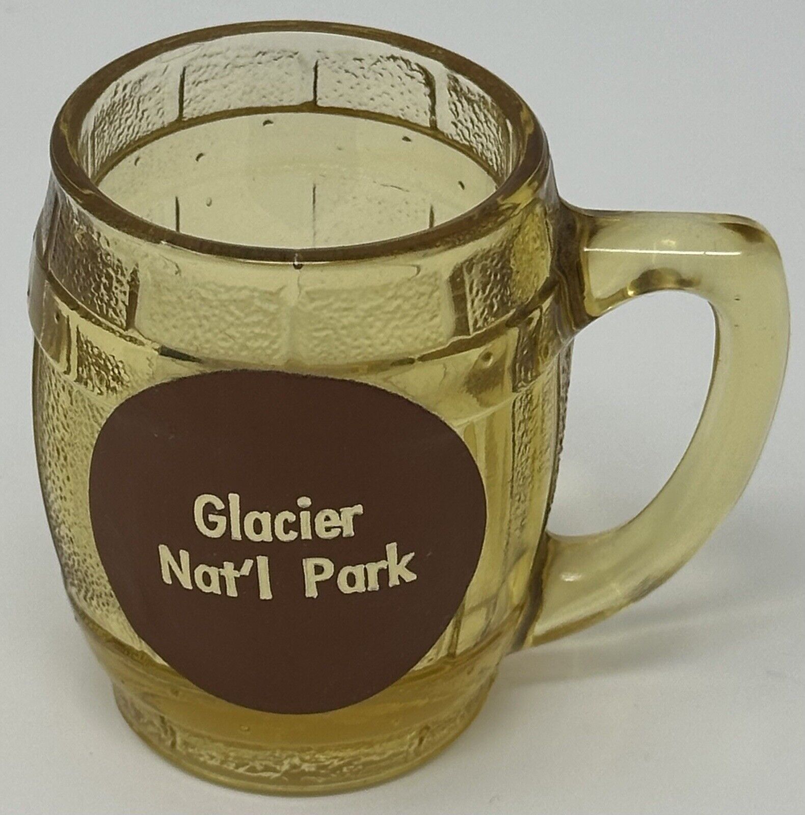 Glacier Nat’l Park Vintage Souvenir Mug Shot Glass 