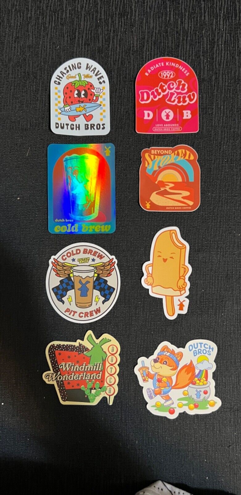 *NEW* Dutch Bros Stickers Lot of 8 all different 2022- 2024